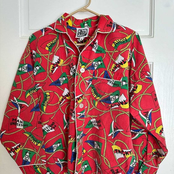 Nautical theme Joe Boxer JUST GO TO SLEEP! men's pyjamas sleepwear set Sz M - Picture 1 of 7